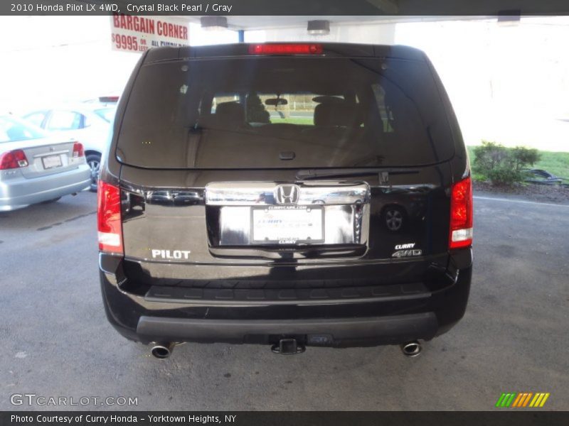 Crystal Black Pearl / Gray 2010 Honda Pilot LX 4WD