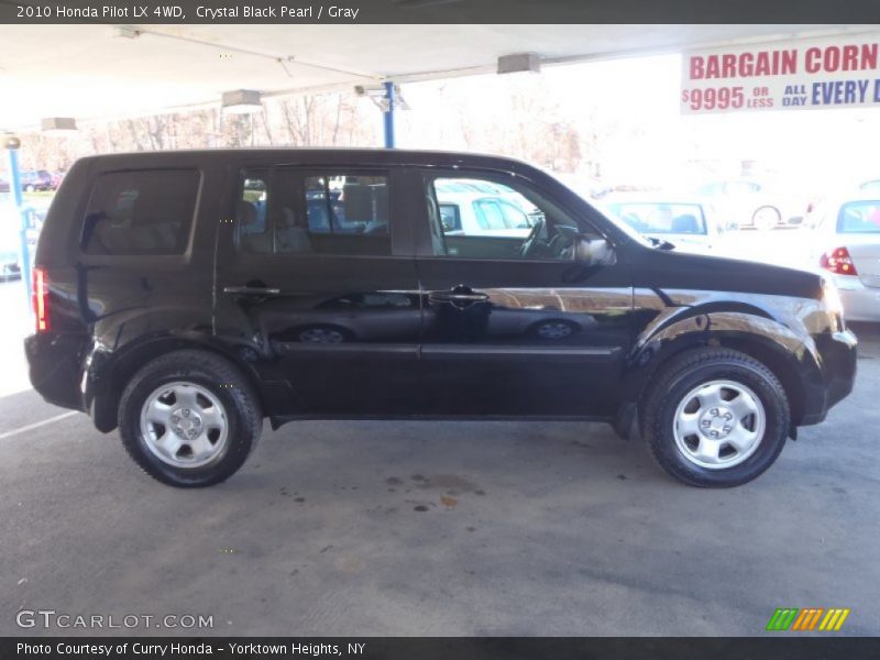 Crystal Black Pearl / Gray 2010 Honda Pilot LX 4WD