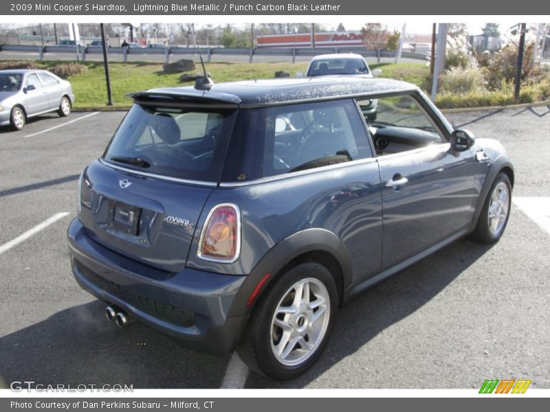 Lightning Blue Metallic / Punch Carbon Black Leather 2009 Mini Cooper S Hardtop