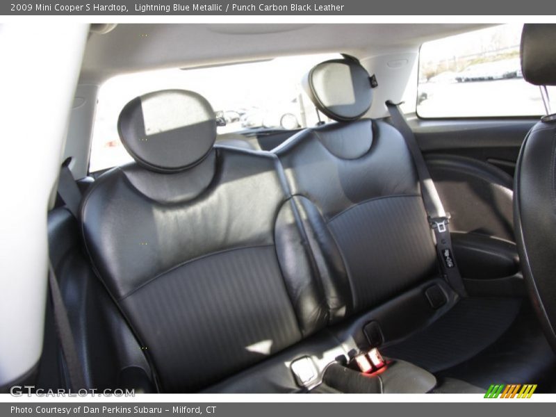 Lightning Blue Metallic / Punch Carbon Black Leather 2009 Mini Cooper S Hardtop