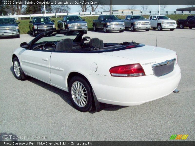 Stone White / Dark Slate Gray 2006 Chrysler Sebring Convertible