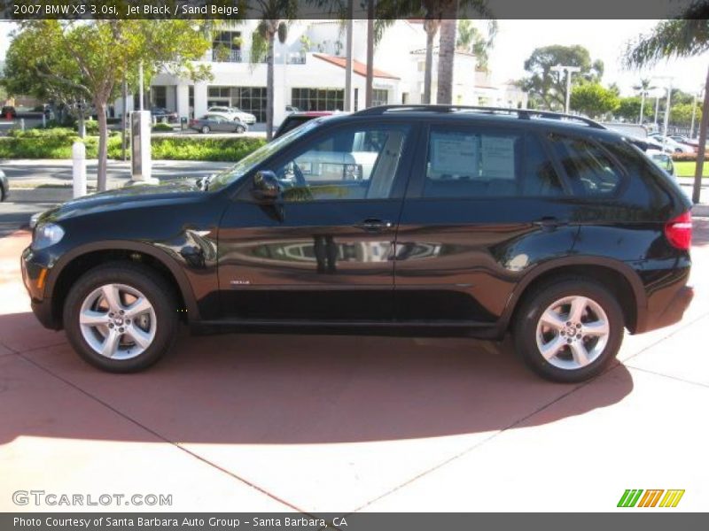 Jet Black / Sand Beige 2007 BMW X5 3.0si