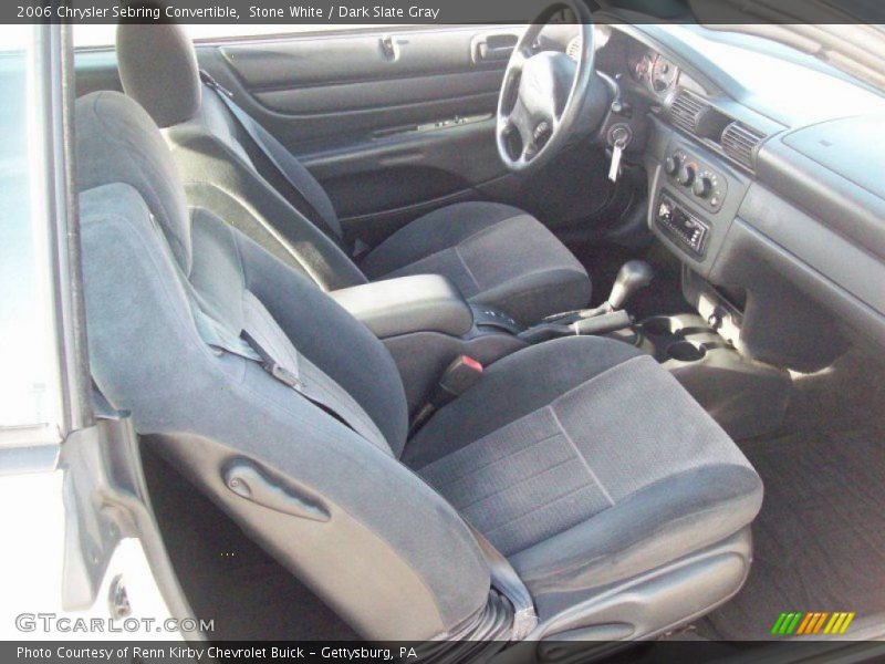 Stone White / Dark Slate Gray 2006 Chrysler Sebring Convertible