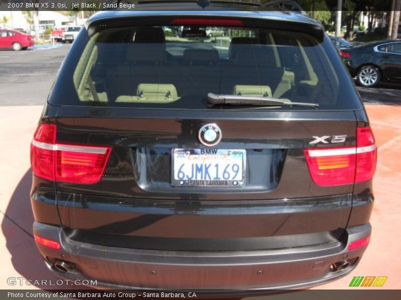 Jet Black / Sand Beige 2007 BMW X5 3.0si