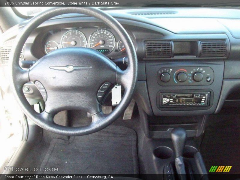 Stone White / Dark Slate Gray 2006 Chrysler Sebring Convertible