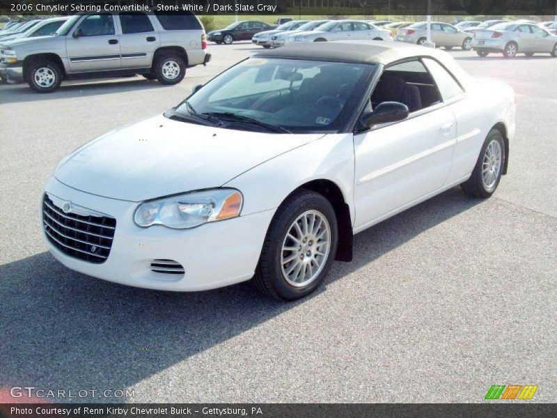 Stone White / Dark Slate Gray 2006 Chrysler Sebring Convertible