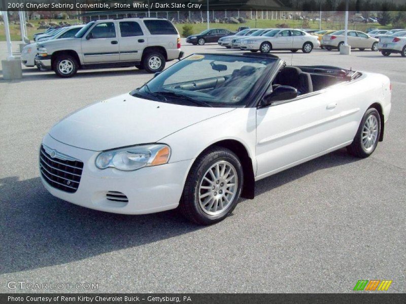 Stone White / Dark Slate Gray 2006 Chrysler Sebring Convertible