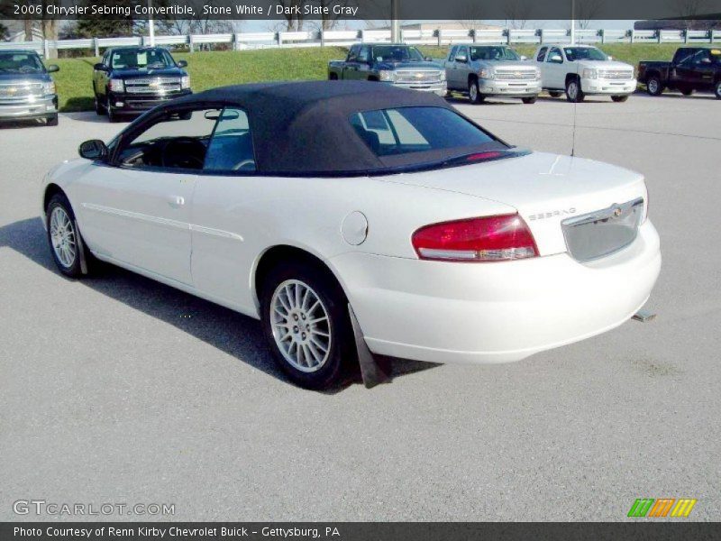 Stone White / Dark Slate Gray 2006 Chrysler Sebring Convertible