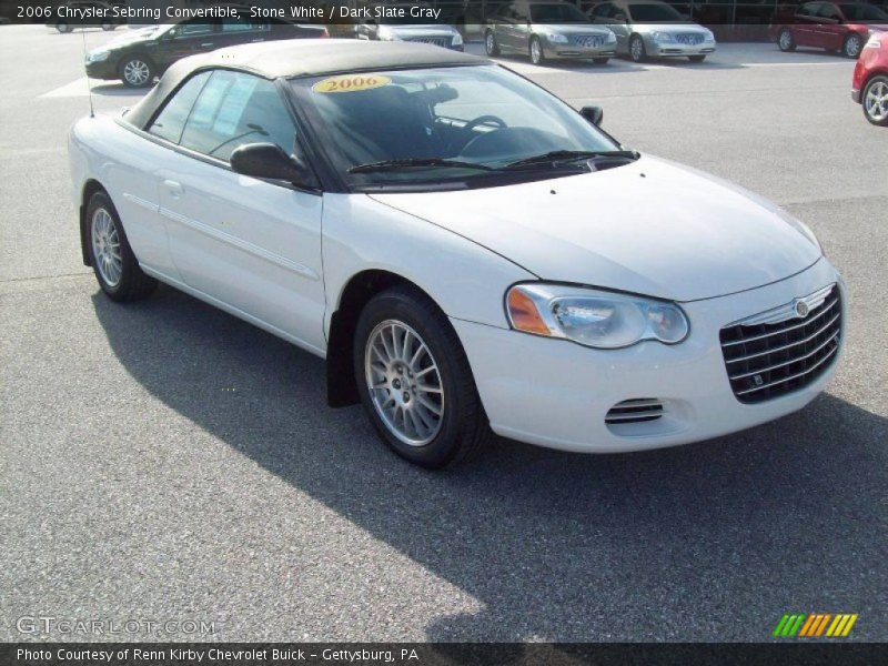 Stone White / Dark Slate Gray 2006 Chrysler Sebring Convertible