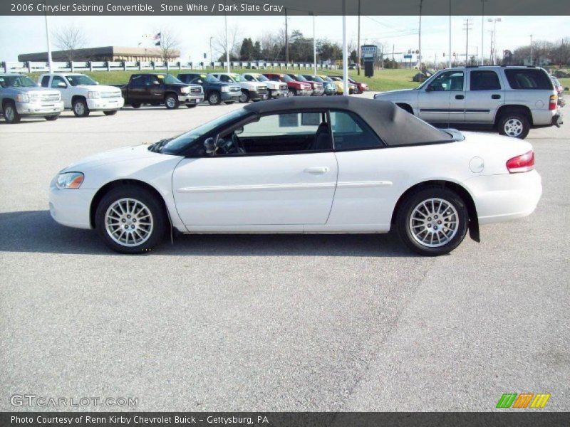 Stone White / Dark Slate Gray 2006 Chrysler Sebring Convertible