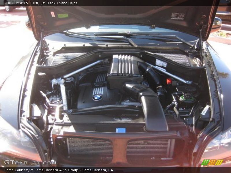 Jet Black / Sand Beige 2007 BMW X5 3.0si