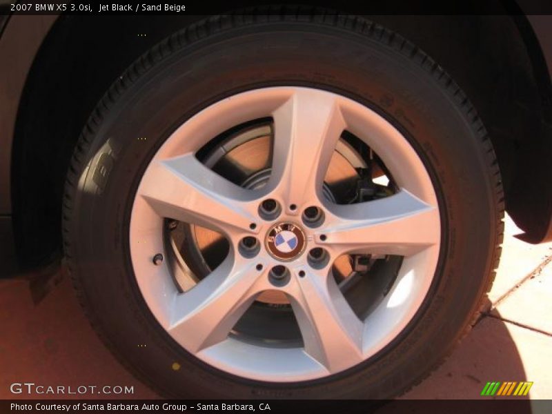 Jet Black / Sand Beige 2007 BMW X5 3.0si