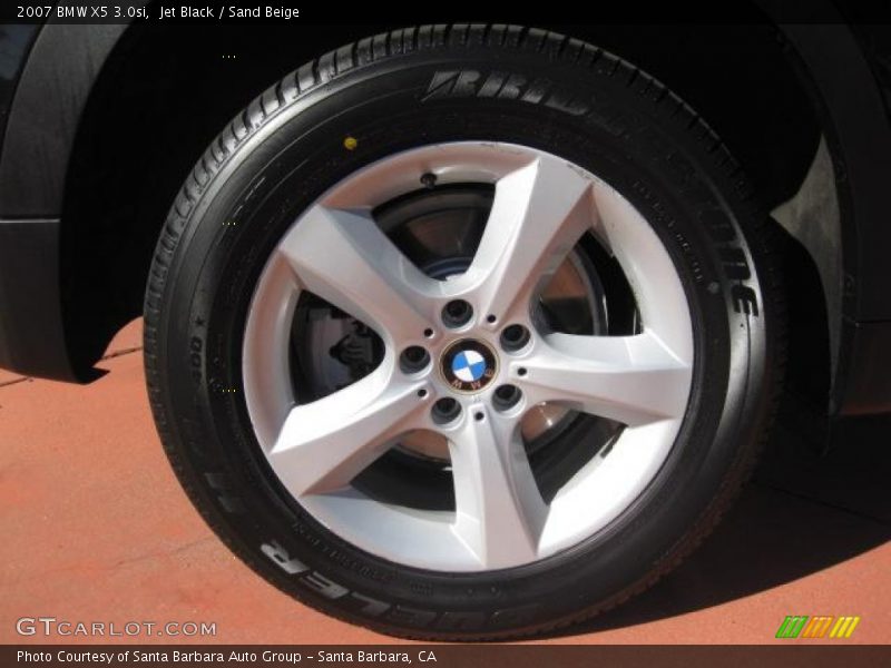 Jet Black / Sand Beige 2007 BMW X5 3.0si