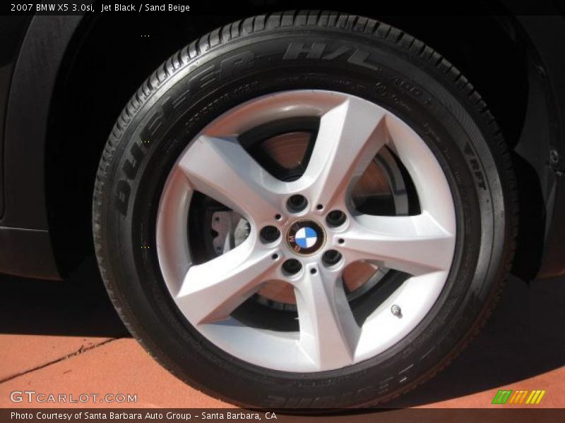 Jet Black / Sand Beige 2007 BMW X5 3.0si