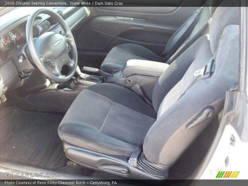 Stone White / Dark Slate Gray 2006 Chrysler Sebring Convertible
