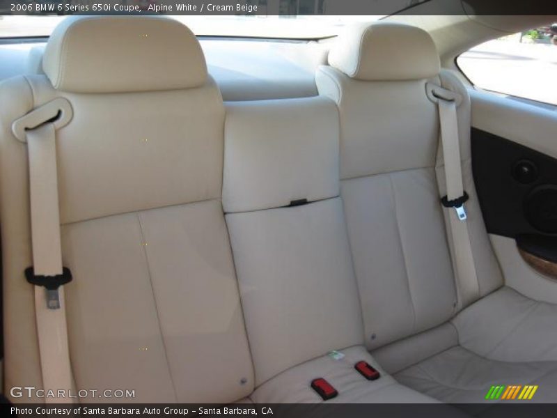 Alpine White / Cream Beige 2006 BMW 6 Series 650i Coupe