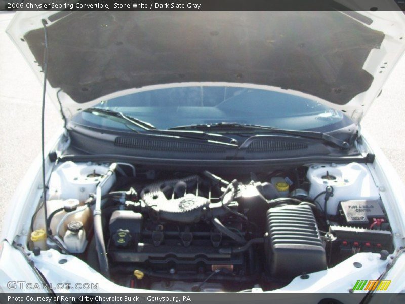 Stone White / Dark Slate Gray 2006 Chrysler Sebring Convertible