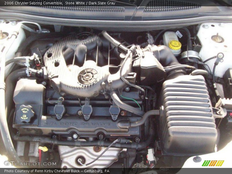 Stone White / Dark Slate Gray 2006 Chrysler Sebring Convertible