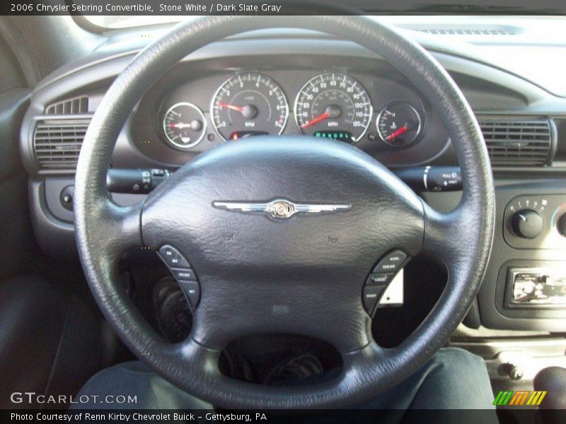 Stone White / Dark Slate Gray 2006 Chrysler Sebring Convertible