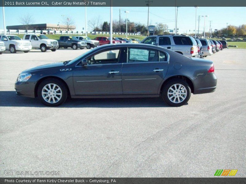 Cyber Gray Metallic / Titanium 2011 Buick Lucerne CXL