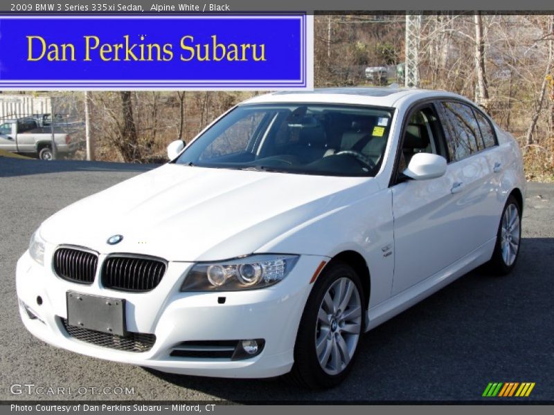 Alpine White / Black 2009 BMW 3 Series 335xi Sedan