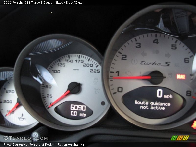 Black / Black/Cream 2011 Porsche 911 Turbo S Coupe