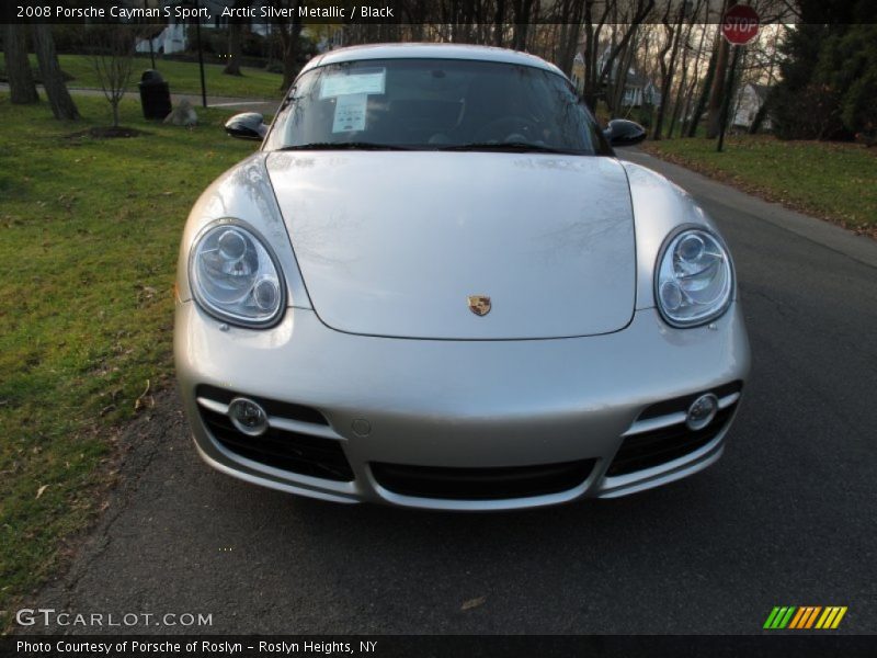 Arctic Silver Metallic / Black 2008 Porsche Cayman S Sport