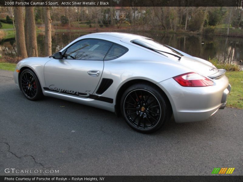 Arctic Silver Metallic / Black 2008 Porsche Cayman S Sport