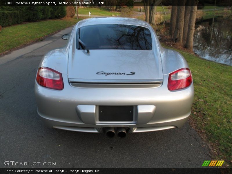 Arctic Silver Metallic / Black 2008 Porsche Cayman S Sport