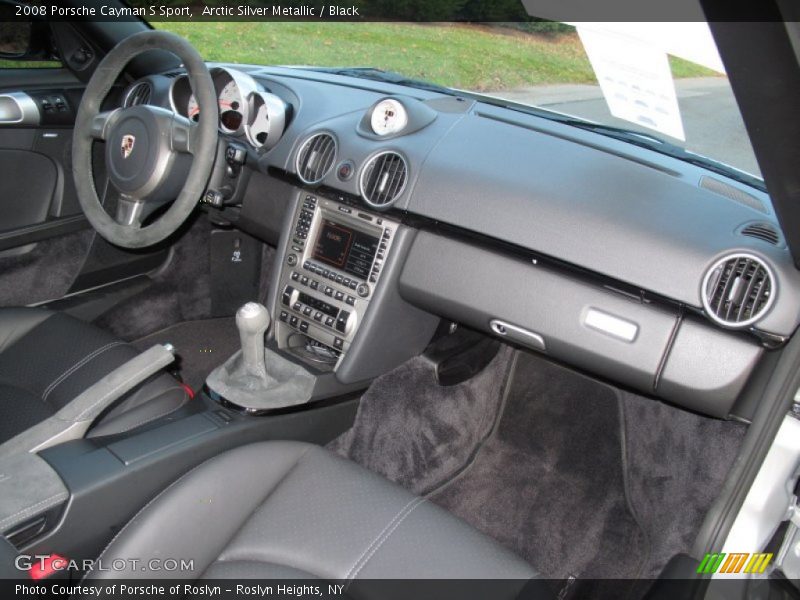 Arctic Silver Metallic / Black 2008 Porsche Cayman S Sport