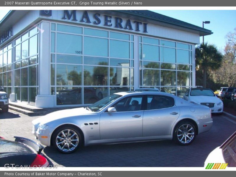 Grigio Touring Metallic (Silver) / Nero 2007 Maserati Quattroporte Executive GT