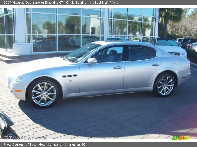 Grigio Touring Metallic (Silver) / Nero 2007 Maserati Quattroporte Executive GT