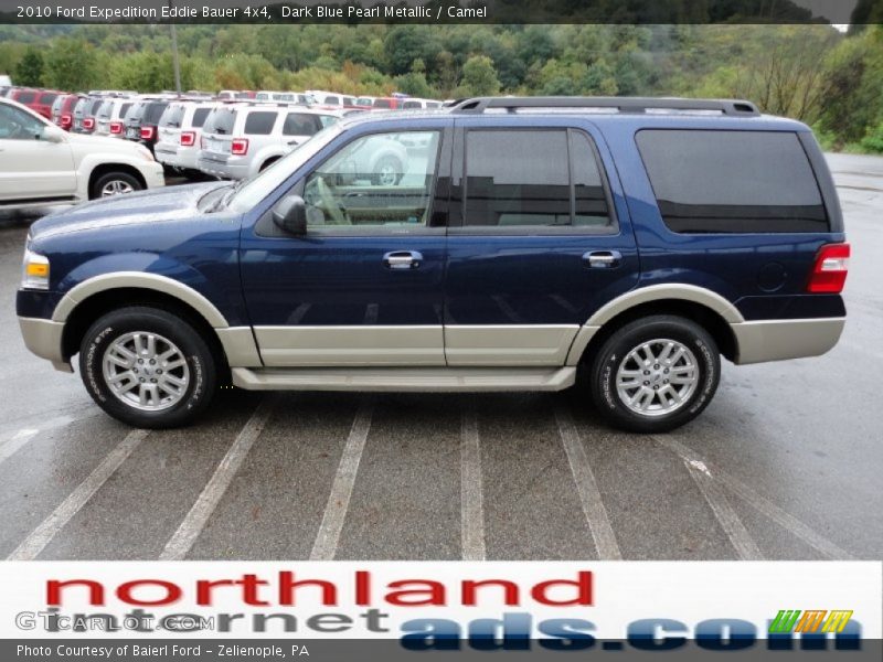 Dark Blue Pearl Metallic / Camel 2010 Ford Expedition Eddie Bauer 4x4