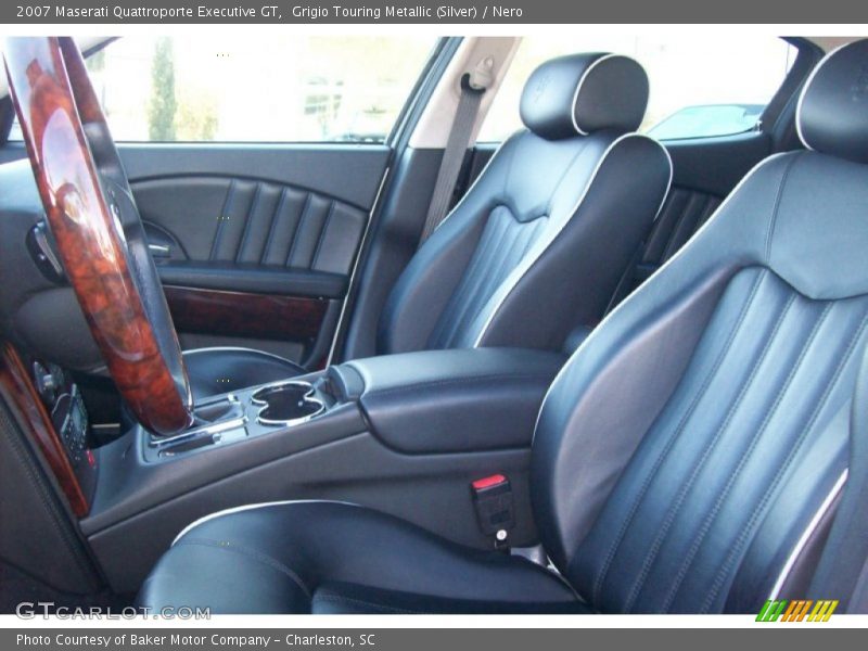 Grigio Touring Metallic (Silver) / Nero 2007 Maserati Quattroporte Executive GT