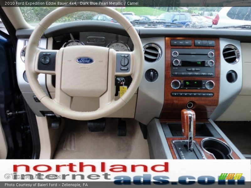 Dark Blue Pearl Metallic / Camel 2010 Ford Expedition Eddie Bauer 4x4