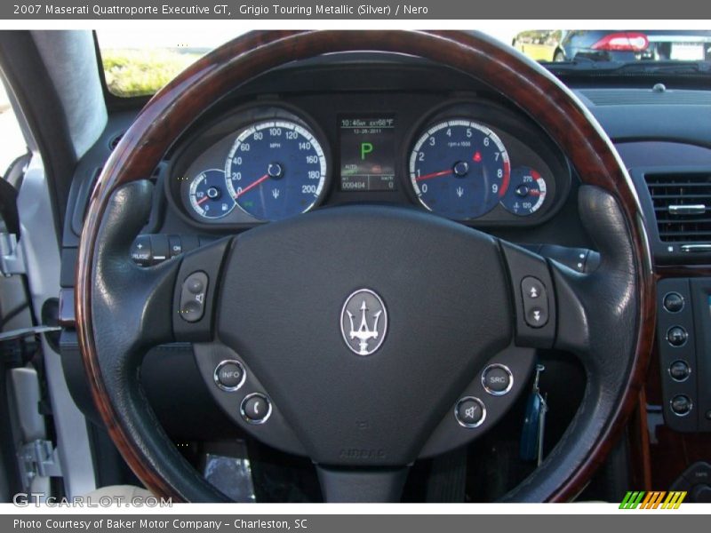 Grigio Touring Metallic (Silver) / Nero 2007 Maserati Quattroporte Executive GT