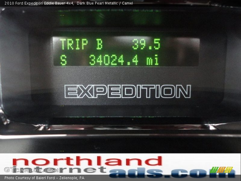 Dark Blue Pearl Metallic / Camel 2010 Ford Expedition Eddie Bauer 4x4