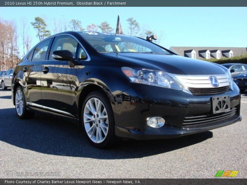 Obsidian Black / Parchment 2010 Lexus HS 250h Hybrid Premium