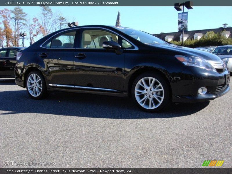 Obsidian Black / Parchment 2010 Lexus HS 250h Hybrid Premium