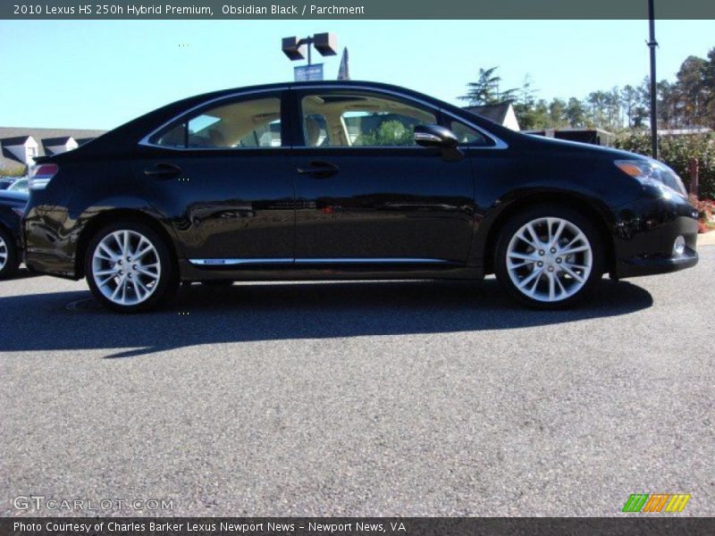 Obsidian Black / Parchment 2010 Lexus HS 250h Hybrid Premium