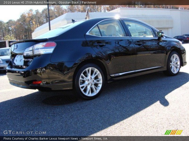 Obsidian Black / Parchment 2010 Lexus HS 250h Hybrid Premium