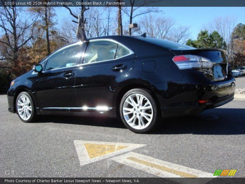 Obsidian Black / Parchment 2010 Lexus HS 250h Hybrid Premium