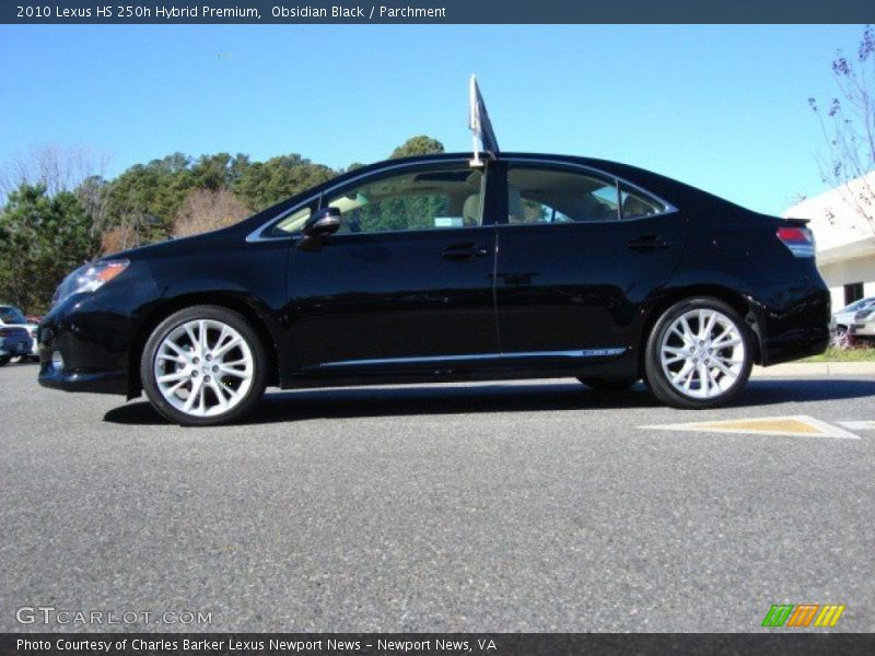 Obsidian Black / Parchment 2010 Lexus HS 250h Hybrid Premium
