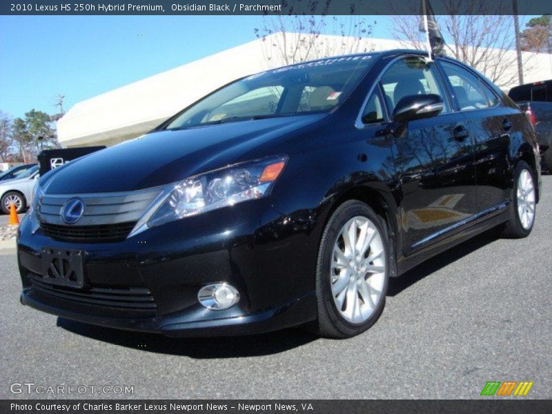 Obsidian Black / Parchment 2010 Lexus HS 250h Hybrid Premium