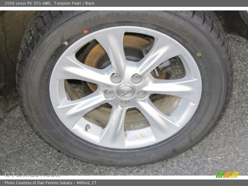 Tungsten Pearl / Black 2009 Lexus RX 350 AWD