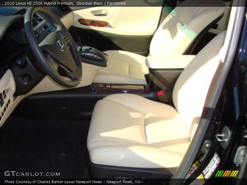 Obsidian Black / Parchment 2010 Lexus HS 250h Hybrid Premium
