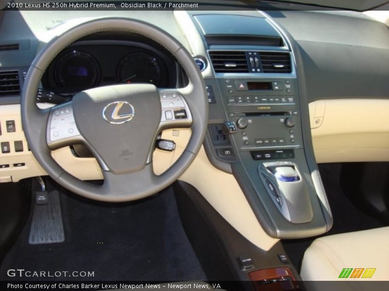 Obsidian Black / Parchment 2010 Lexus HS 250h Hybrid Premium