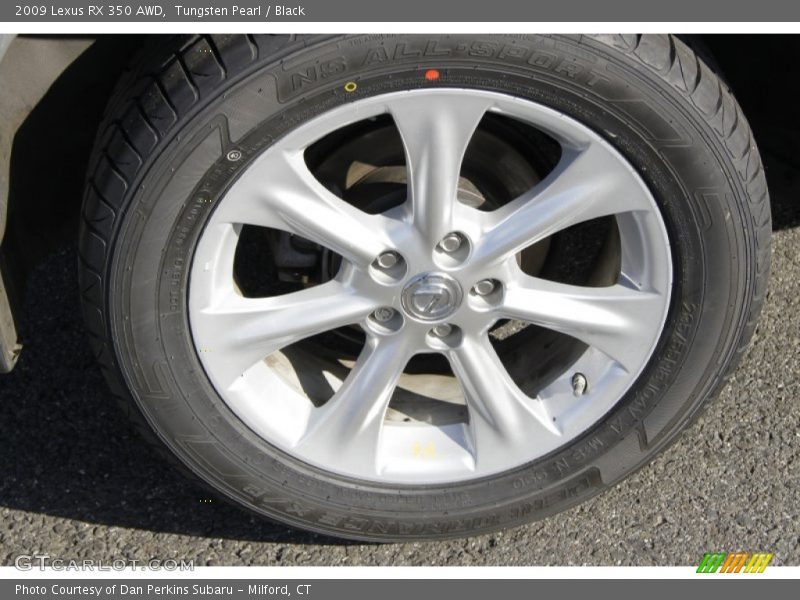 Tungsten Pearl / Black 2009 Lexus RX 350 AWD