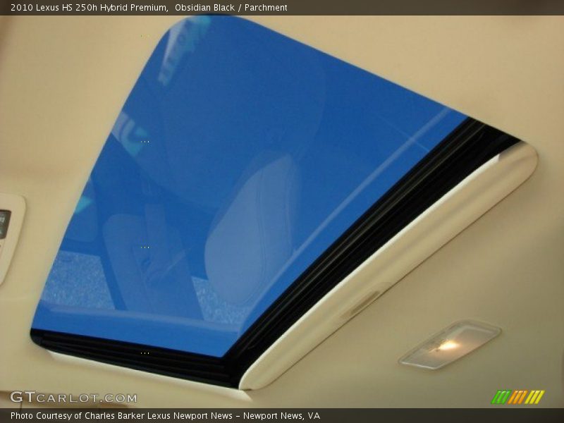 Obsidian Black / Parchment 2010 Lexus HS 250h Hybrid Premium