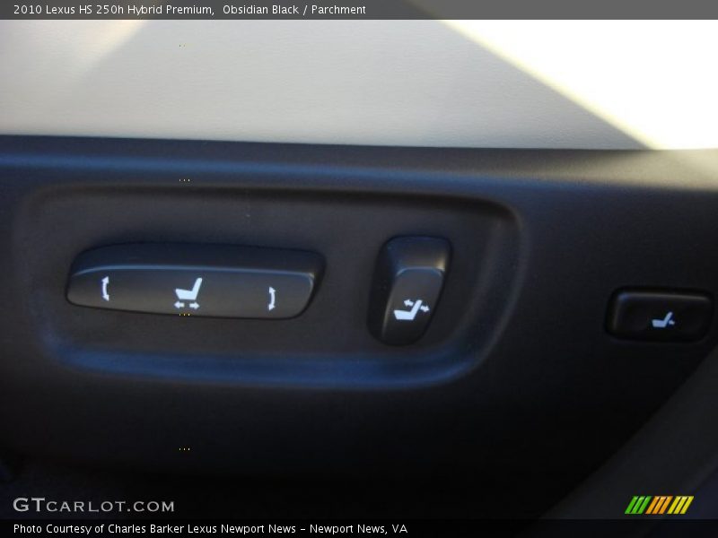 Obsidian Black / Parchment 2010 Lexus HS 250h Hybrid Premium
